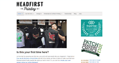 Desktop Screenshot of headfirstprinting.com